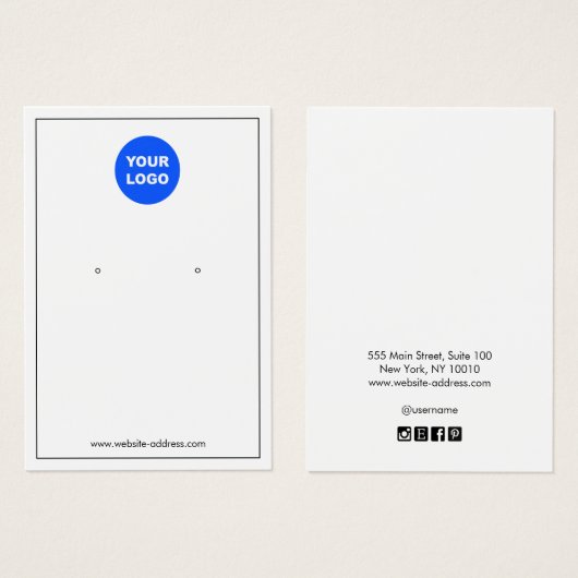 Dünne schwarze Grenze, weiße, benutzerdefinierte A (Vorne & Hinten)