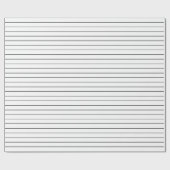 Dünne schwarze Streifen auf weißem Party oder Weih Geschenkpapier (Flach)