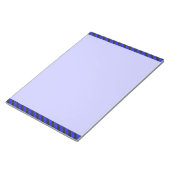 Dünne schwarze und blaue Diagonalstreifen Notizblock (angewinkelt)