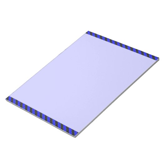 Dünne schwarze und blaue Diagonalstreifen Notizblock (angewinkelt)