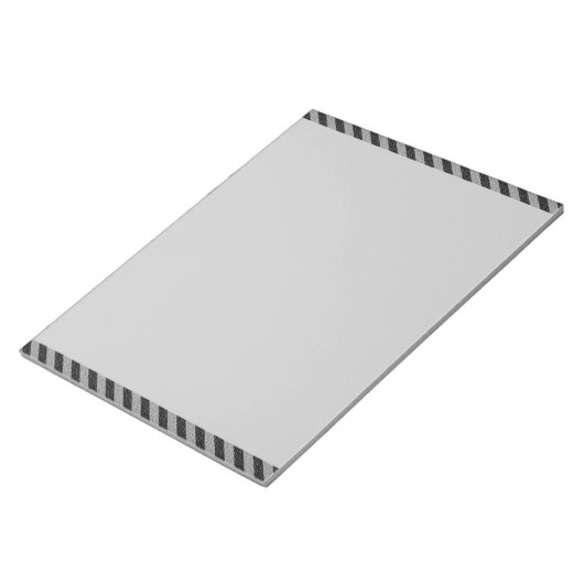 Dünne schwarze und graue Diagonalstreifen Notizblock (angewinkelt)