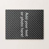 Dünne schwarze und graue Diagonalstreifen Puzzle (Horizontal)