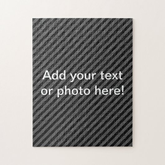 Dünne schwarze und graue Diagonalstreifen Puzzle (Vertikal)