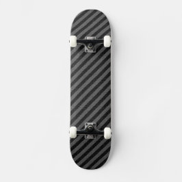 Dünne schwarze und graue Diagonalstreifen Skateboard
