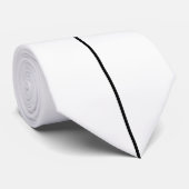 dünne schwarze vertikale Linie Krawatte (Gerollt)