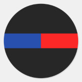 dünne Straenordnung Runder Aufkleber (Vorderseite)