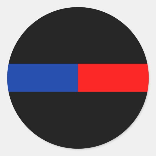 dünne Straenordnung Runder Aufkleber (Vorderseite)