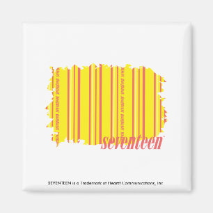 Dünne Streifen Gelb 2 Magnet