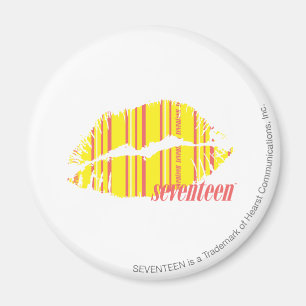 Dünne Streifen gelb Magnet