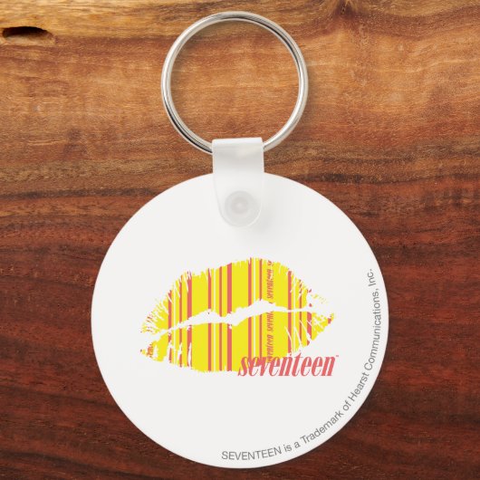 Dünne Streifen gelb Schlüsselanhänger (Vorderseite)