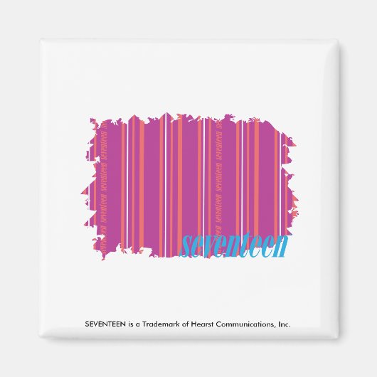 Dünne Streifen Lila 2 Magnet (Vorne)