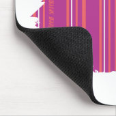 Dünne Streifen lila 2 Mousepad (Ecke)