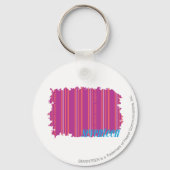 Dünne Streifen Lila 2 Schlüsselanhänger (Vorderseite)