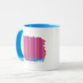 Dünne Streifen lila 2 Tasse (Vorderseite Links)