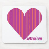 Dünne Streifen lila 4 Mousepad (Vorne)
