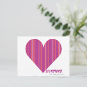 Dünne Streifen Lila 4 Postkarte (Stehend Vorderseite)