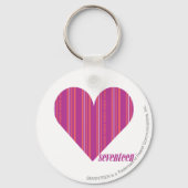 Dünne Streifen Lila 4 Schlüsselanhänger (Vorderseite)