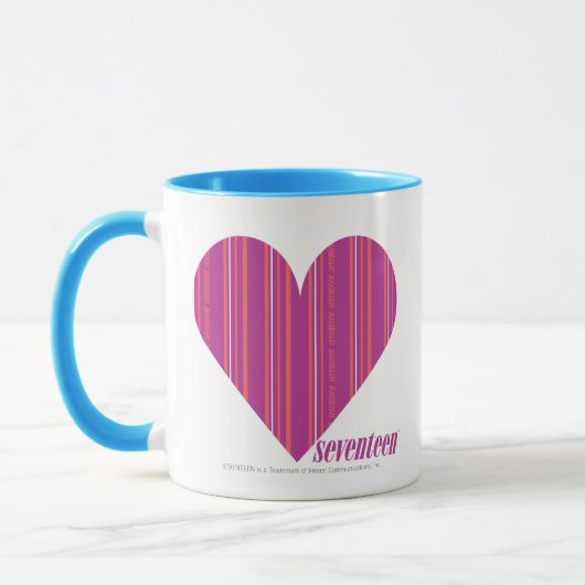 Dünne Streifen lila 4 Tasse (Links)