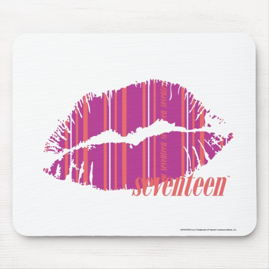 Dünne Streifen lila Mousepad (Vorne)