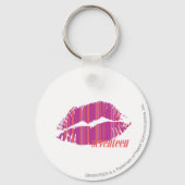 Dünne Streifen Lila Schlüsselanhänger (Vorderseite)