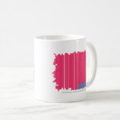 Dünne Streifen-Magenta 2 Kaffeetasse (VorderseiteRechts)