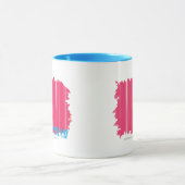 Dünne Streifen-Magenta 2 Tasse (Zentrum)