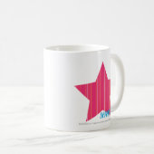 Dünne Streifen-Magenta 3 Kaffeetasse (VorderseiteRechts)