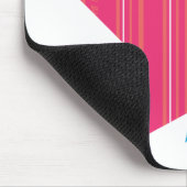 Dünne Streifen-Magenta 3 Mousepad (Ecke)