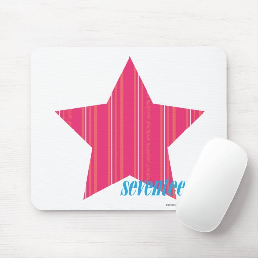 Dünne Streifen-Magenta 3 Mousepad (Mit Mouse)