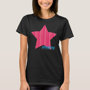 Dünne Streifen-Magenta 3 T-Shirt