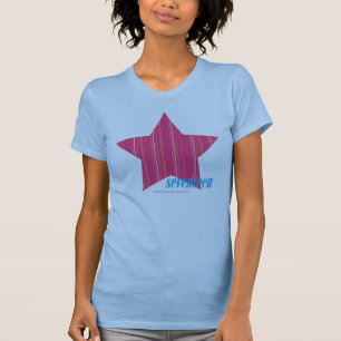 Dünne Streifen-Magenta 3 T-Shirt
