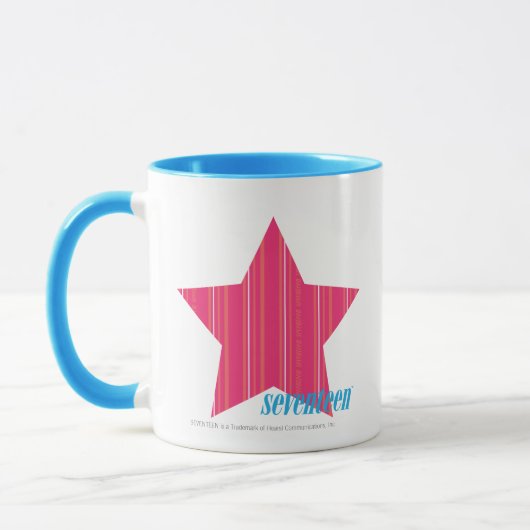 Dünne Streifen-Magenta 3 Tasse (Links)