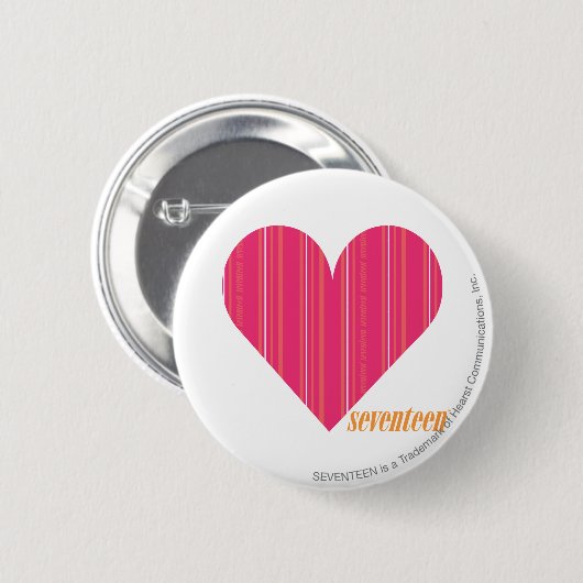 Dünne Streifen-Magenta 4 Button (Vorne & Hinten)