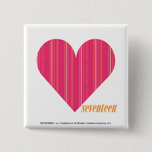 Dünne Streifen-Magenta 4 Button