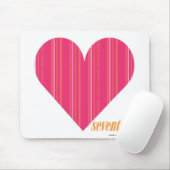 Dünne Streifen-Magenta 4 Mousepad (Mit Mouse)