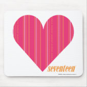 Dünne Streifen-Magenta 4 Mousepad (Vorne)