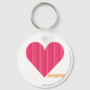 Dünne Streifen-Magenta 4 Schlüsselanhänger