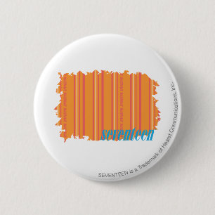 Dünne Streifen-Orange 2 Button
