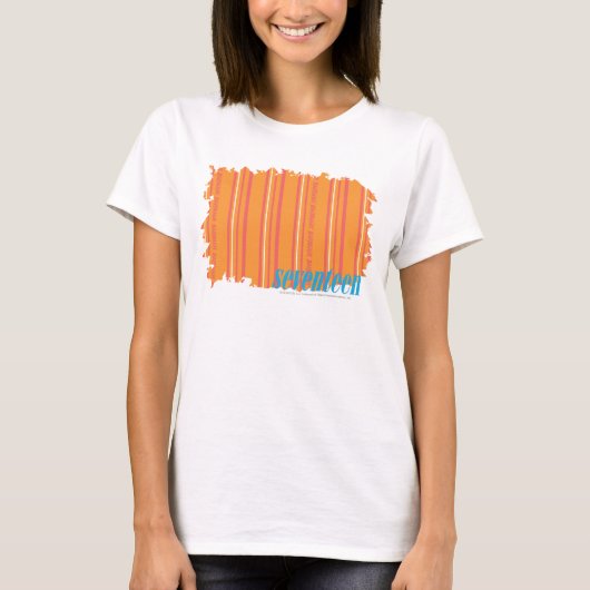 Dünne Streifen Orange 2 T-Shirt (Vorderseite)