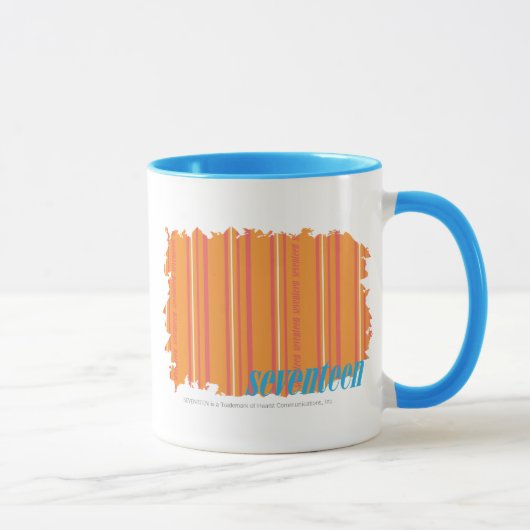 Dünne Streifen-Orange 2 Tasse (Rechts)