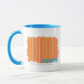 Dünne Streifen-Orange 2 Tasse (Links)