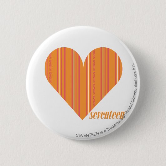 Dünne Streifen-Orange 3 Button (Vorderseite)