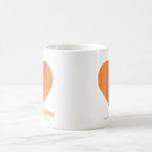 Dünne Streifen-Orange 3 Kaffeetasse (Mittel)