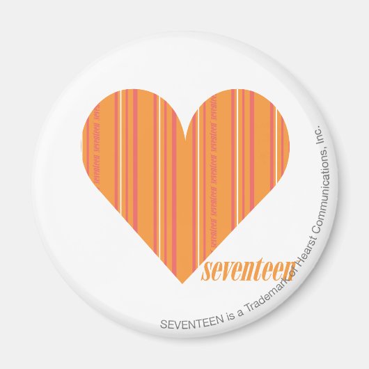 Dünne Streifen Orange 3 Magnet (Vorne)