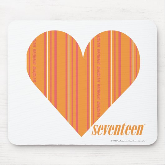 Dünne Streifen-Orange 3 Mousepad (Vorne)