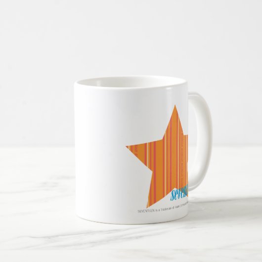 Dünne Streifen-Orange 4 Kaffeetasse (VorderseiteRechts)