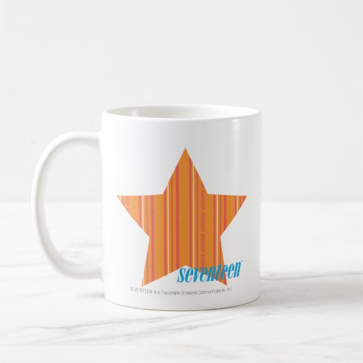 Dünne Streifen-Orange 4 Kaffeetasse (Links)