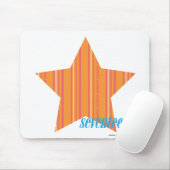 Dünne Streifen-Orange 4 Mousepad (Mit Mouse)