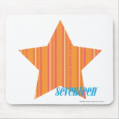 Dünne Streifen-Orange 4 Mousepad (Vorne)