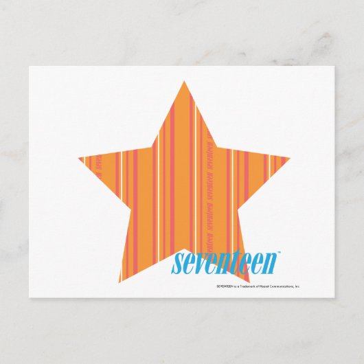 Dünne Streifen Orange 4 Postkarte (Vorderseite)